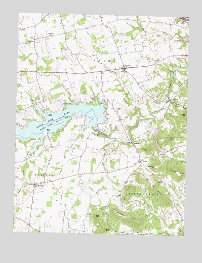 Rainsboro, OH USGS Topographic Map