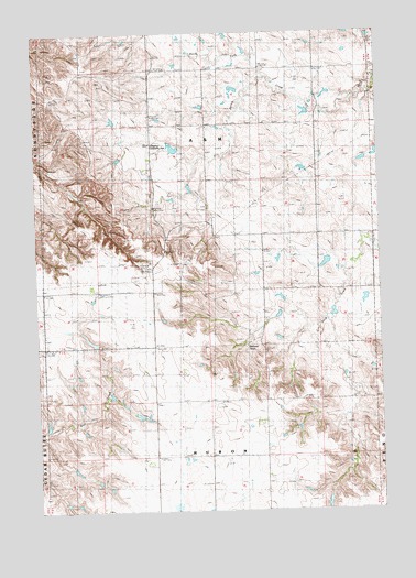 Rainy Creek, SD USGS Topographic Map