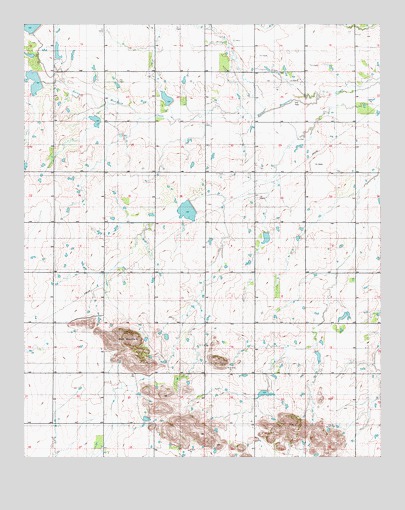 Rainy Mountain Creek, OK USGS Topographic Map