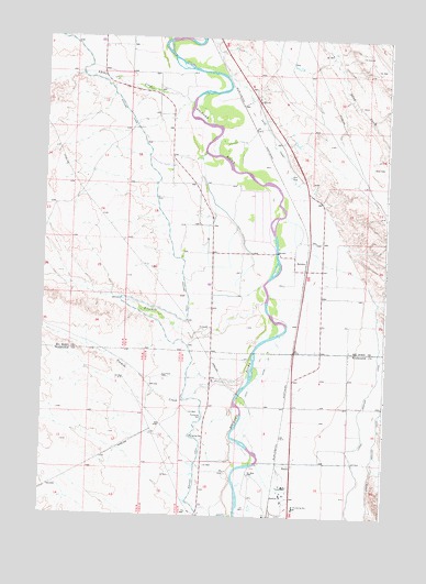Rairden, WY USGS Topographic Map