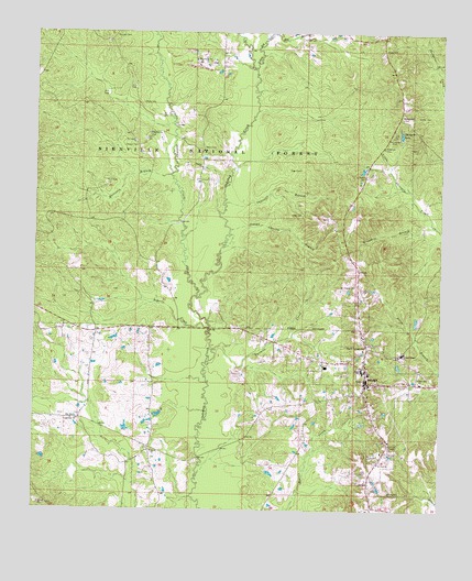 Raleigh, MS USGS Topographic Map