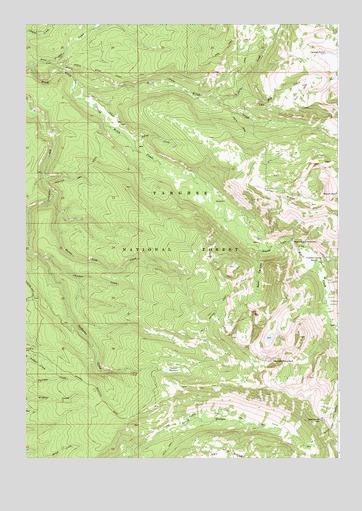 Rammell Mountain, WY USGS Topographic Map
