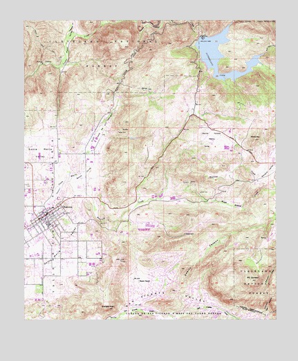 Ramona, CA USGS Topographic Map