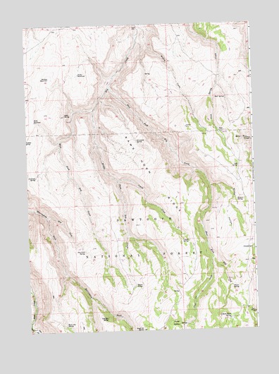 Rams Horn Ridge, ID USGS Topographic Map