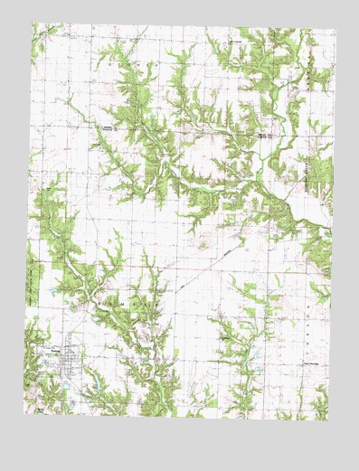Ramsey, IL USGS Topographic Map