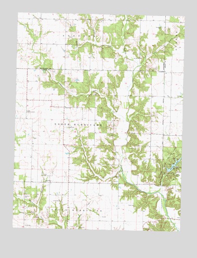 Ramsey Lake, IL USGS Topographic Map