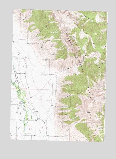Ramshorn Canyon, ID USGS Topographic Map