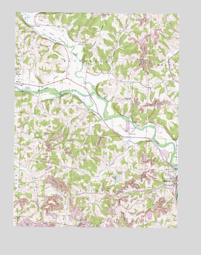 Randle, OH USGS Topographic Map