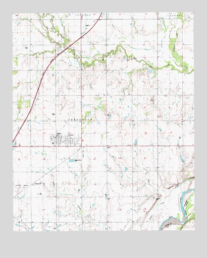 Randlett, OK USGS Topographic Map