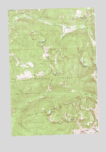 Ranger Peak, ID USGS Topographic Map