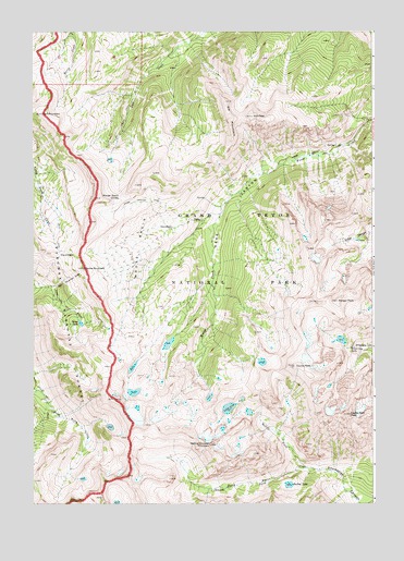 Ranger Peak, WY USGS Topographic Map