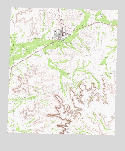 Rankin, TX USGS Topographic Map
