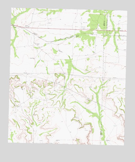 Rankin NE, TX USGS Topographic Map