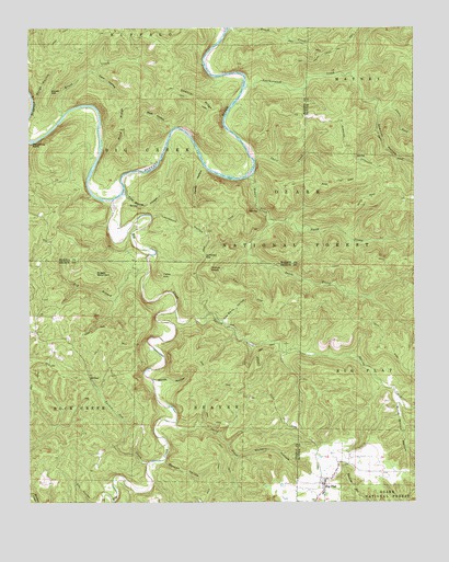 Big Flat, AR USGS Topographic Map