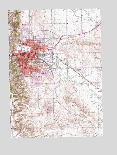 Rapid City East, SD USGS Topographic Map