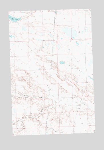 Big Flat East, MT USGS Topographic Map