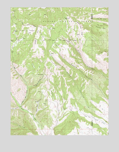 Raspberry Knoll, UT USGS Topographic Map