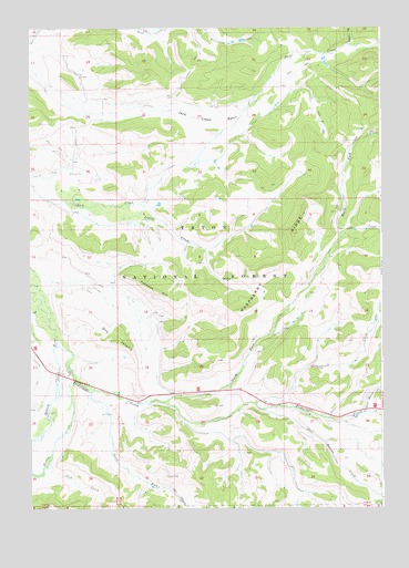 Raspberry Ridge, WY USGS Topographic Map