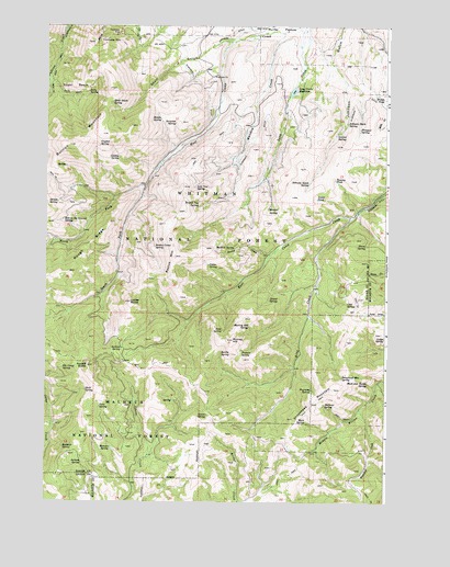 Rastus Mountain, OR USGS Topographic Map