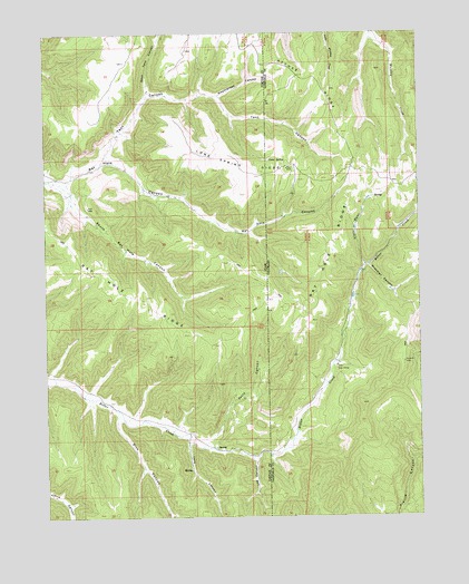 Rat Hole Ridge, UT USGS Topographic Map