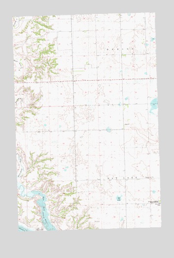 Rat Lake, ND USGS Topographic Map