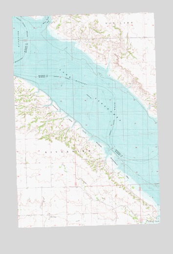 Rat Lake SW, ND USGS Topographic Map