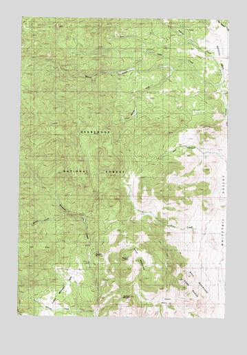 Ratio Mountain, MT USGS Topographic Map