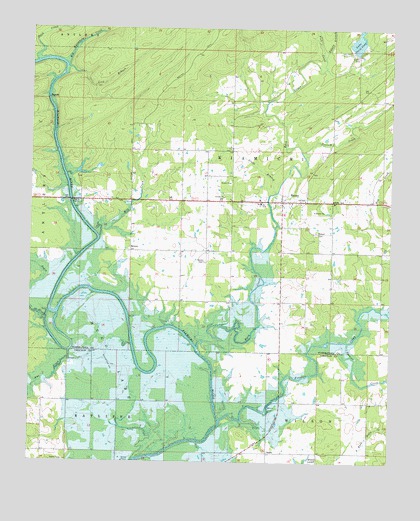 Rattan, OK USGS Topographic Map