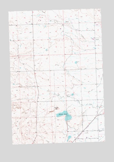 Rattlesnake Butte, MT USGS Topographic Map