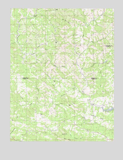 Big Foot Mountain, CA USGS Topographic Map