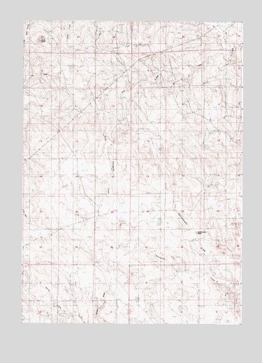 Rattlesnake Draw, WY USGS Topographic Map