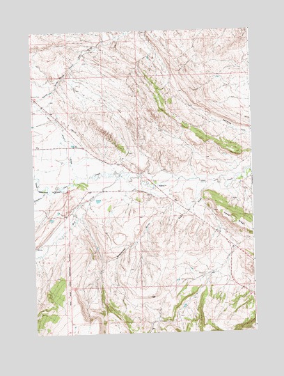 Rattlesnake Gulch, WY USGS Topographic Map