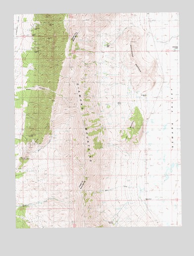 Rattlesnake Mountain, NV USGS Topographic Map