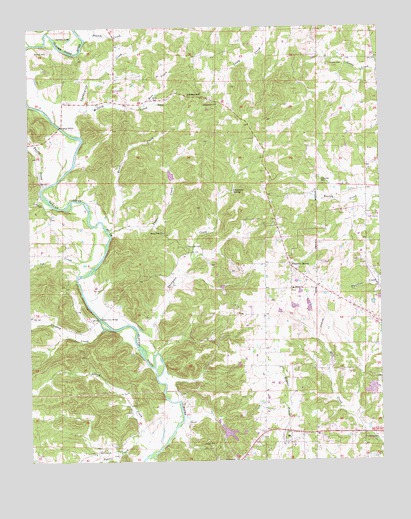 Ravenden Springs SE, AR USGS Topographic Map