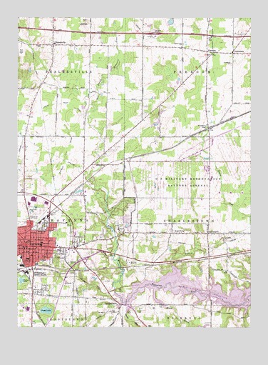 Ravenna, OH USGS Topographic Map