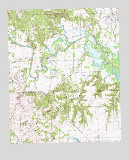 Ravia, OK USGS Topographic Map