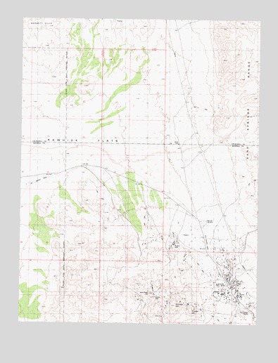 Rawhide, NV USGS Topographic Map