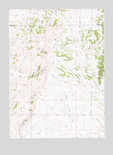 Rawhide Buttes West, WY USGS Topographic Map