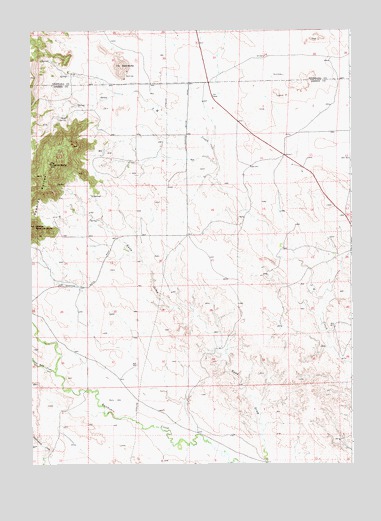 Rawhide Buttes East, WY USGS Topographic Map