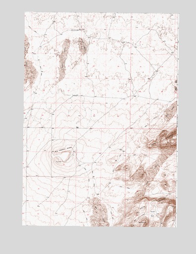 Big Grassy Ridge, ID USGS Topographic Map