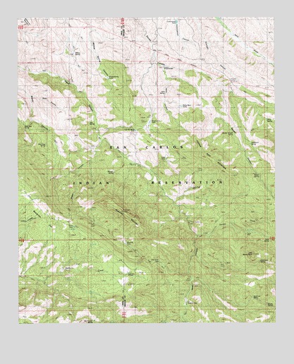 Rawhide Mountain, AZ USGS Topographic Map