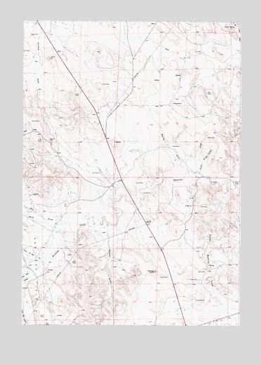 Rawhide School, WY USGS Topographic Map