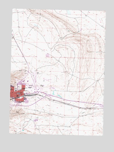 Rawlins, WY USGS Topographic Map