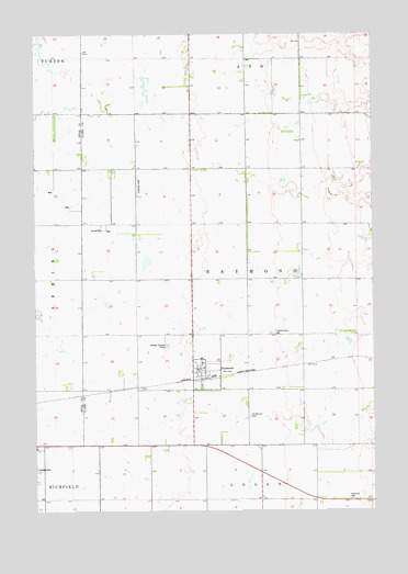 Raymond, SD USGS Topographic Map