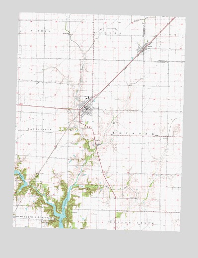 Raymond, IL USGS Topographic Map