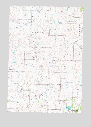 Raymond Lake, MN USGS Topographic Map