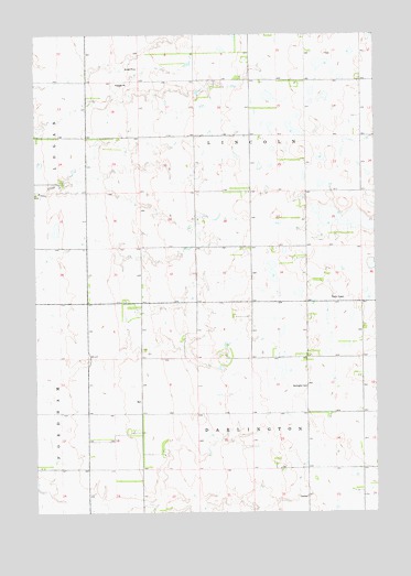 Raymond SE, SD USGS Topographic Map