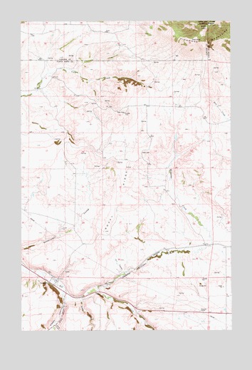 Raynesford, MT USGS Topographic Map
