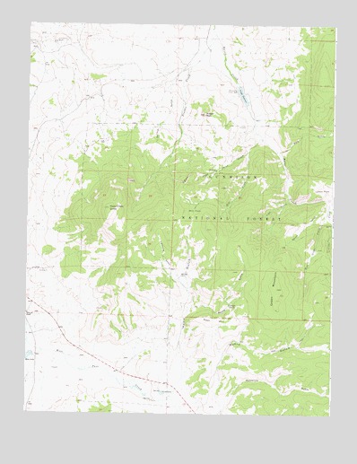 Razor Creek Dome, CO USGS Topographic Map