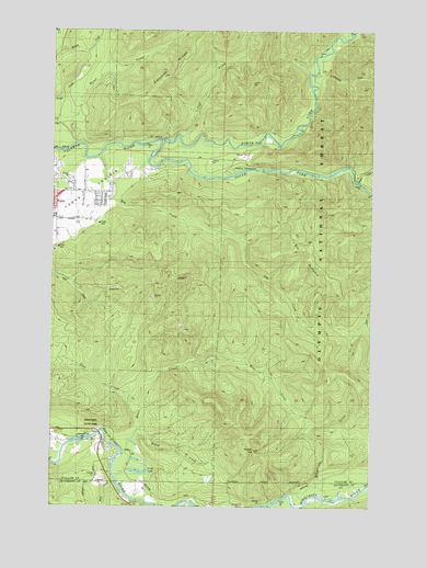 Reade Hill, WA USGS Topographic Map